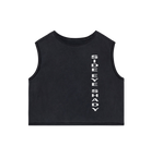 Washed Coal Grey Printed T-shirt Front