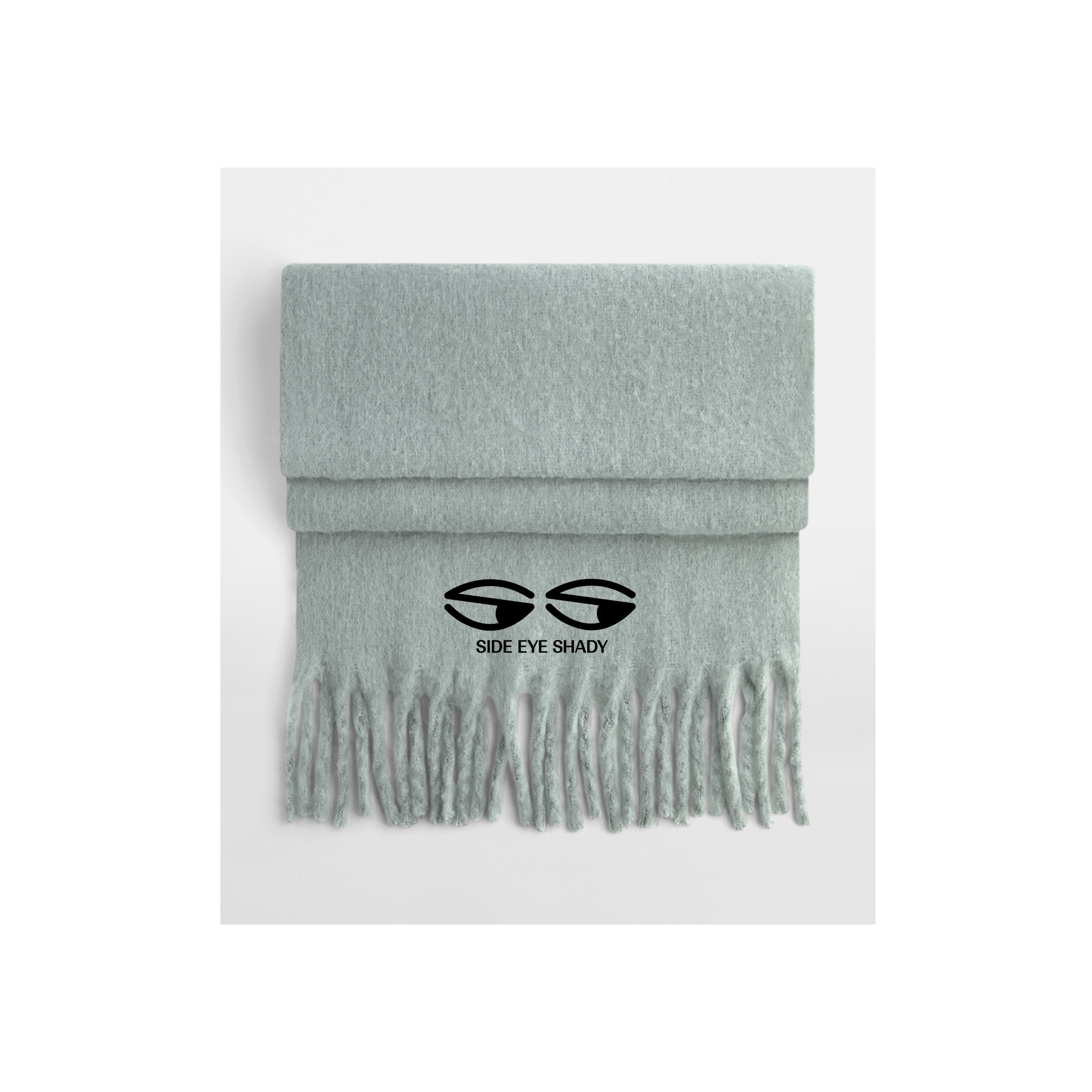 Dusty Green Scarves Front