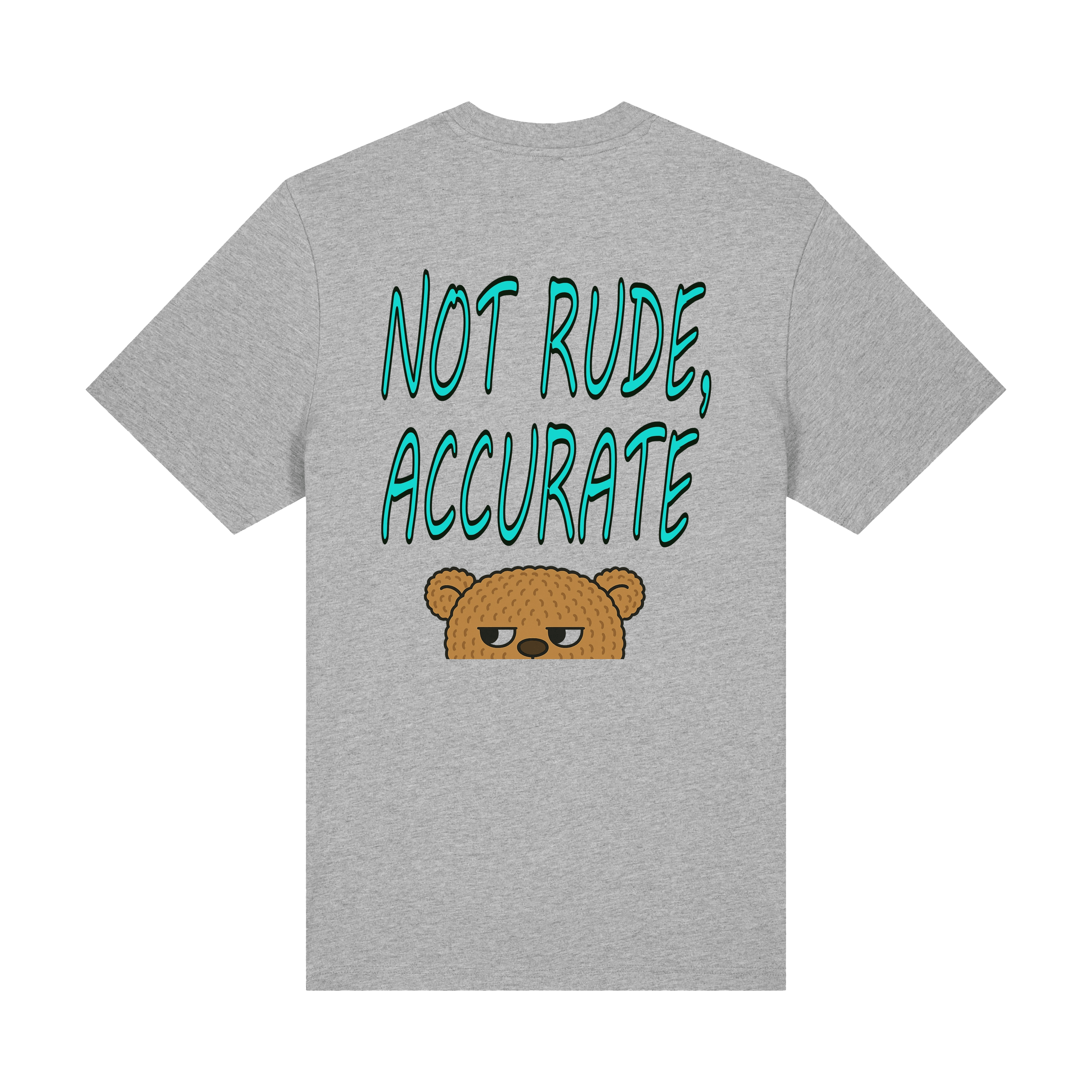 Heather Grey Printed T-shirt Back