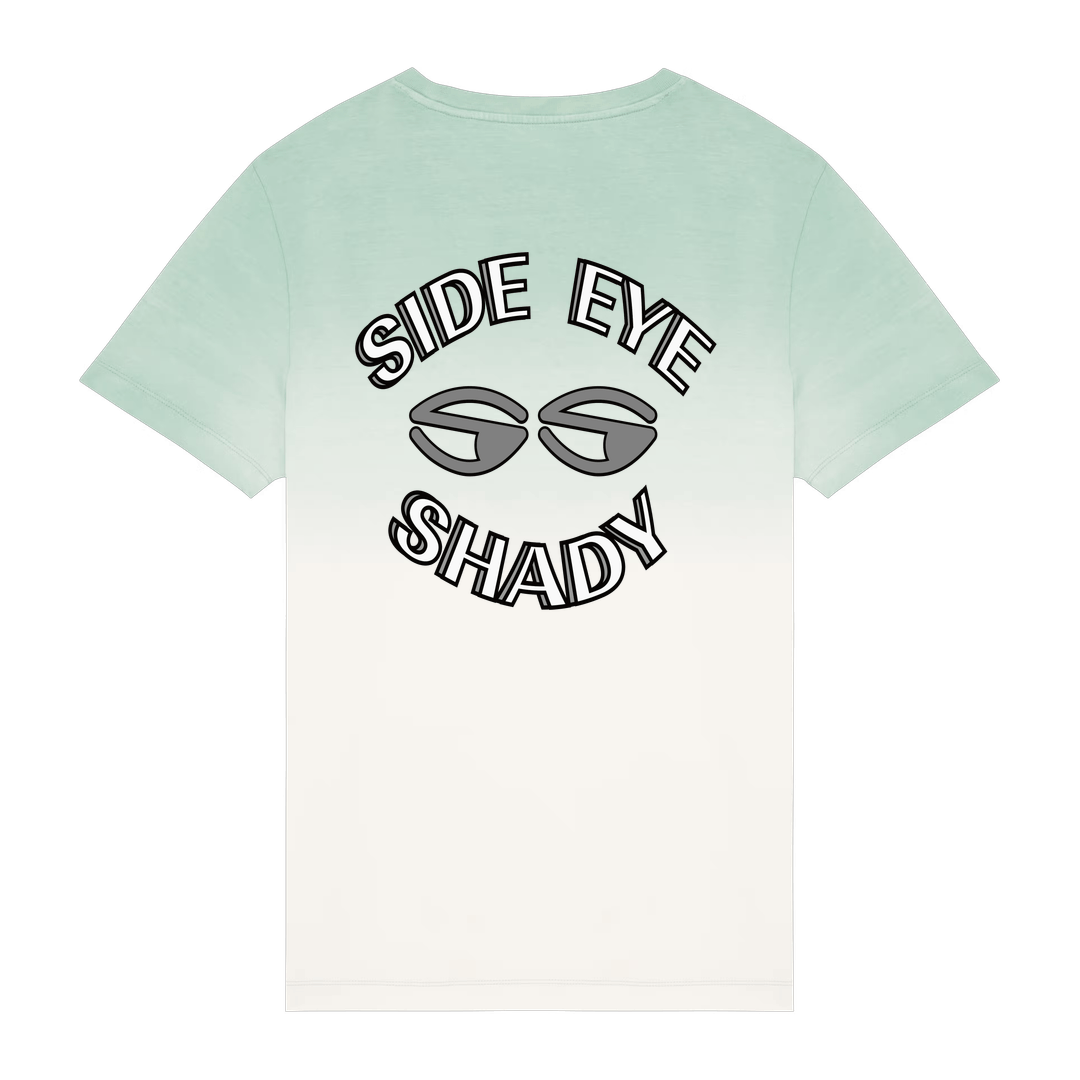 Dip Dye Jade Green Printed T-shirt Back