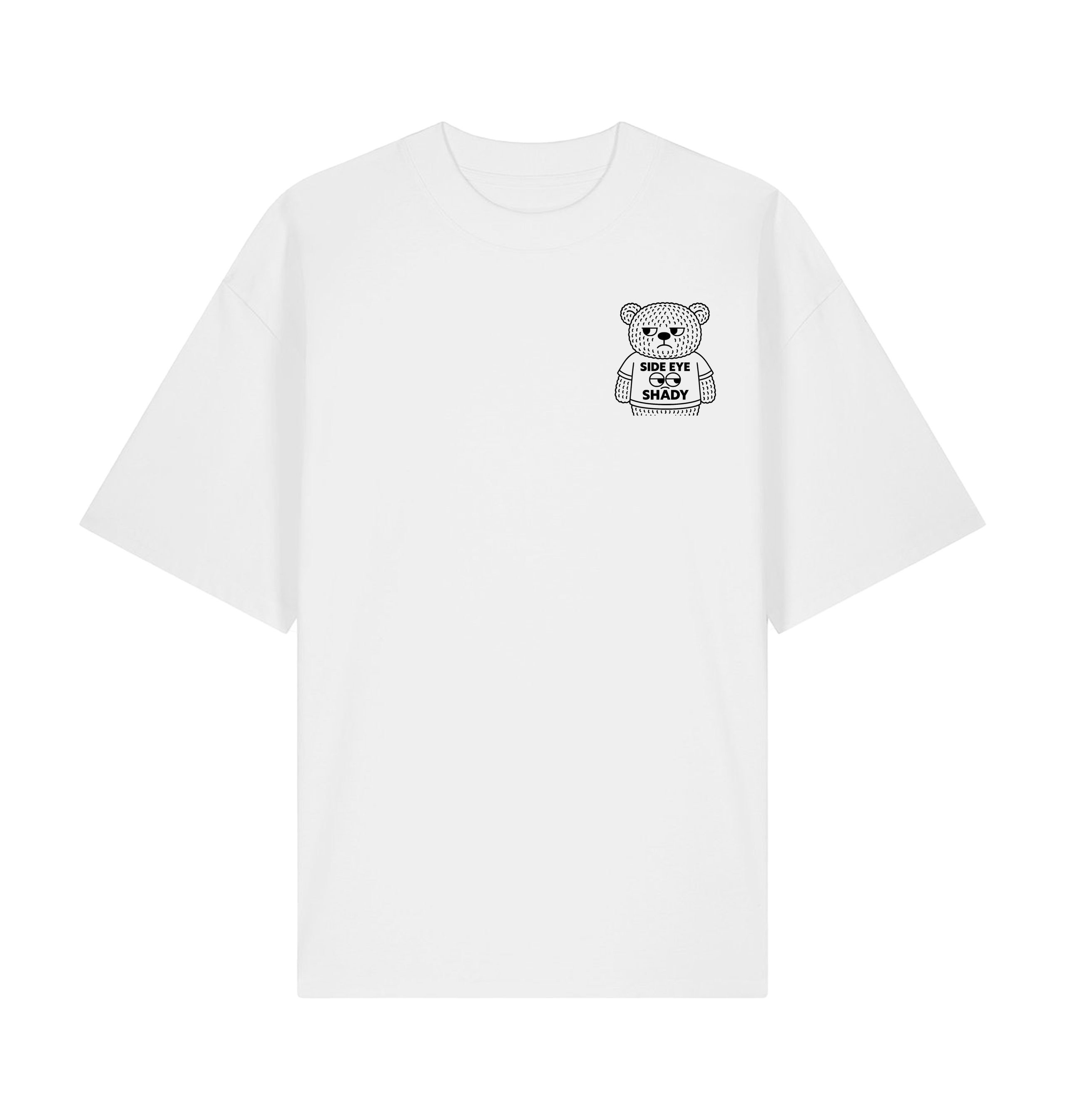 White Printed T-shirt Front