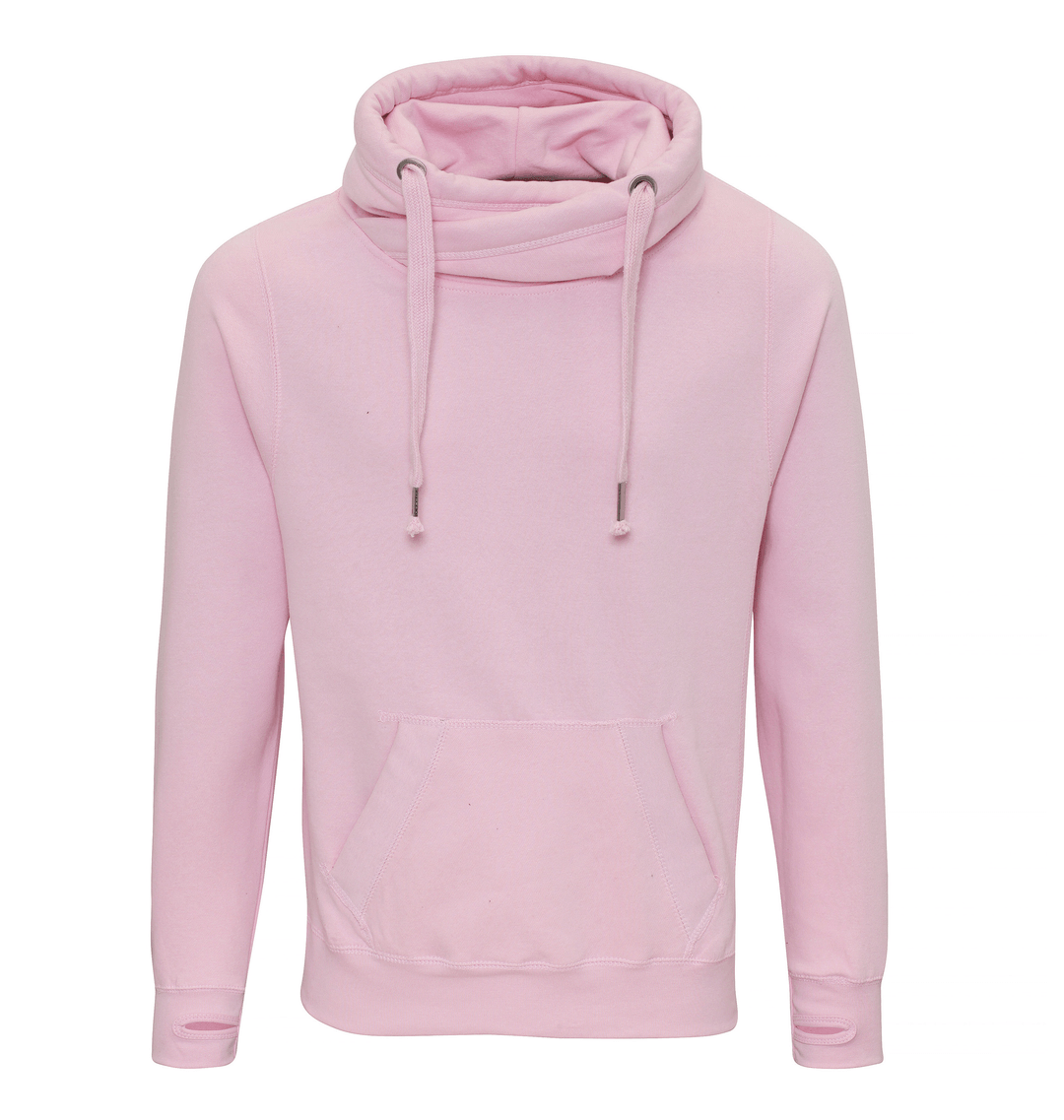 Baby Pink Printed Hoody Front