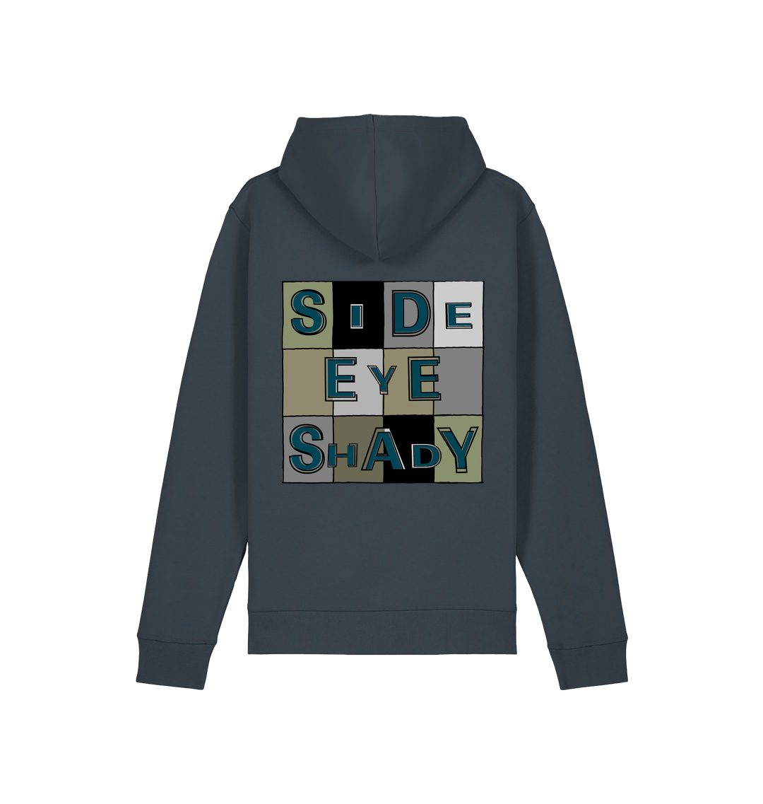 India Ink Grey Printed Hoody Back