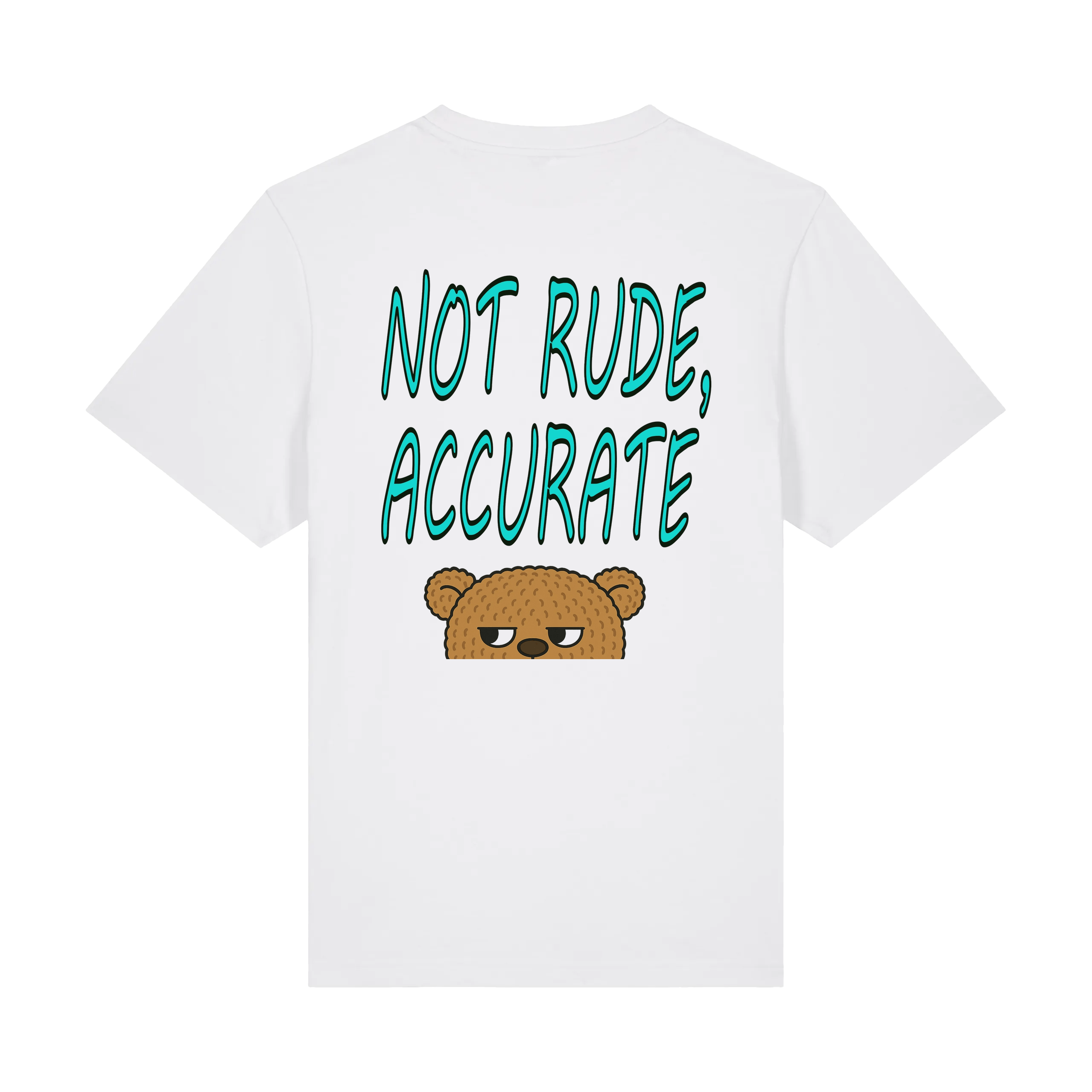 White Printed T-shirt Back