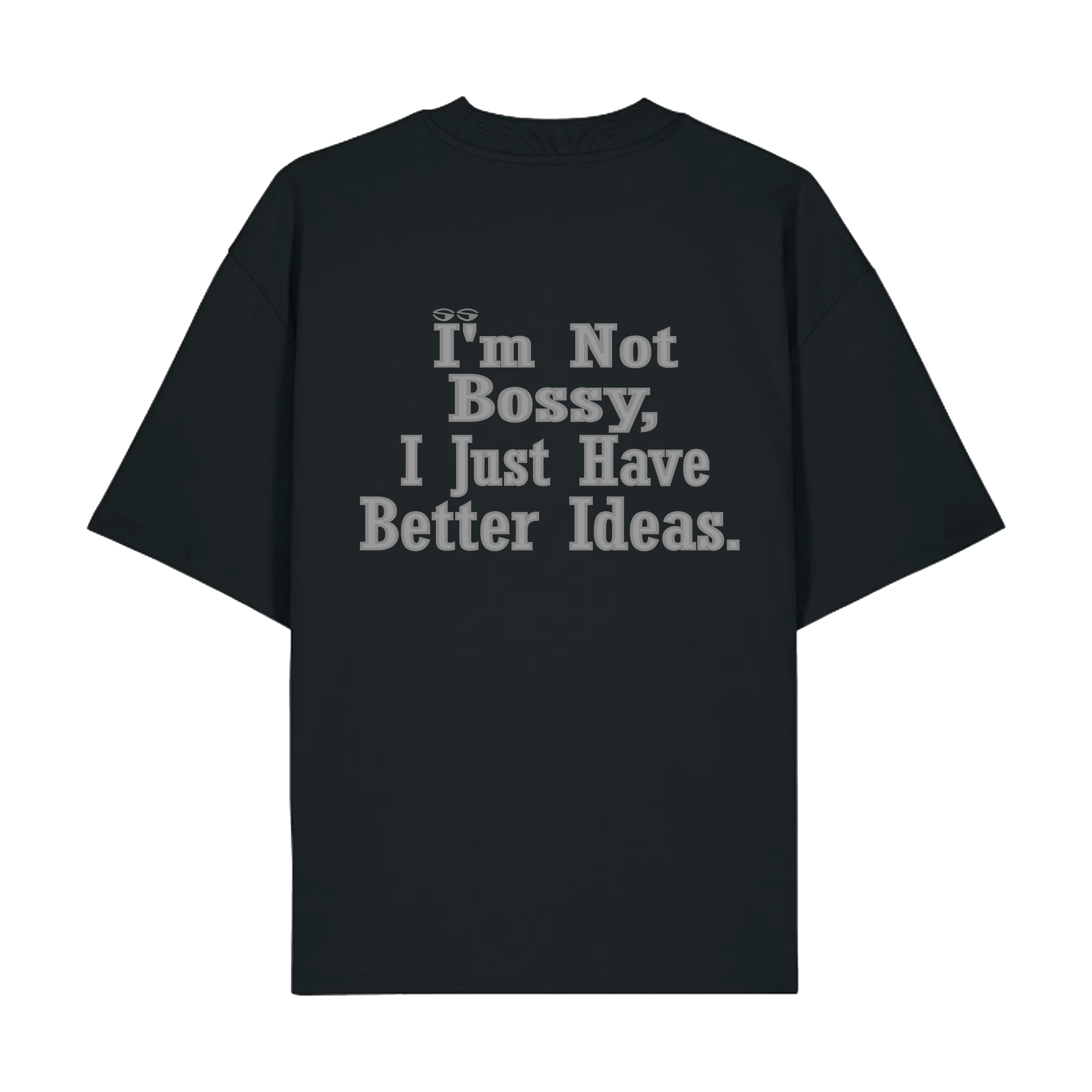 Black Printed T-shirt Back