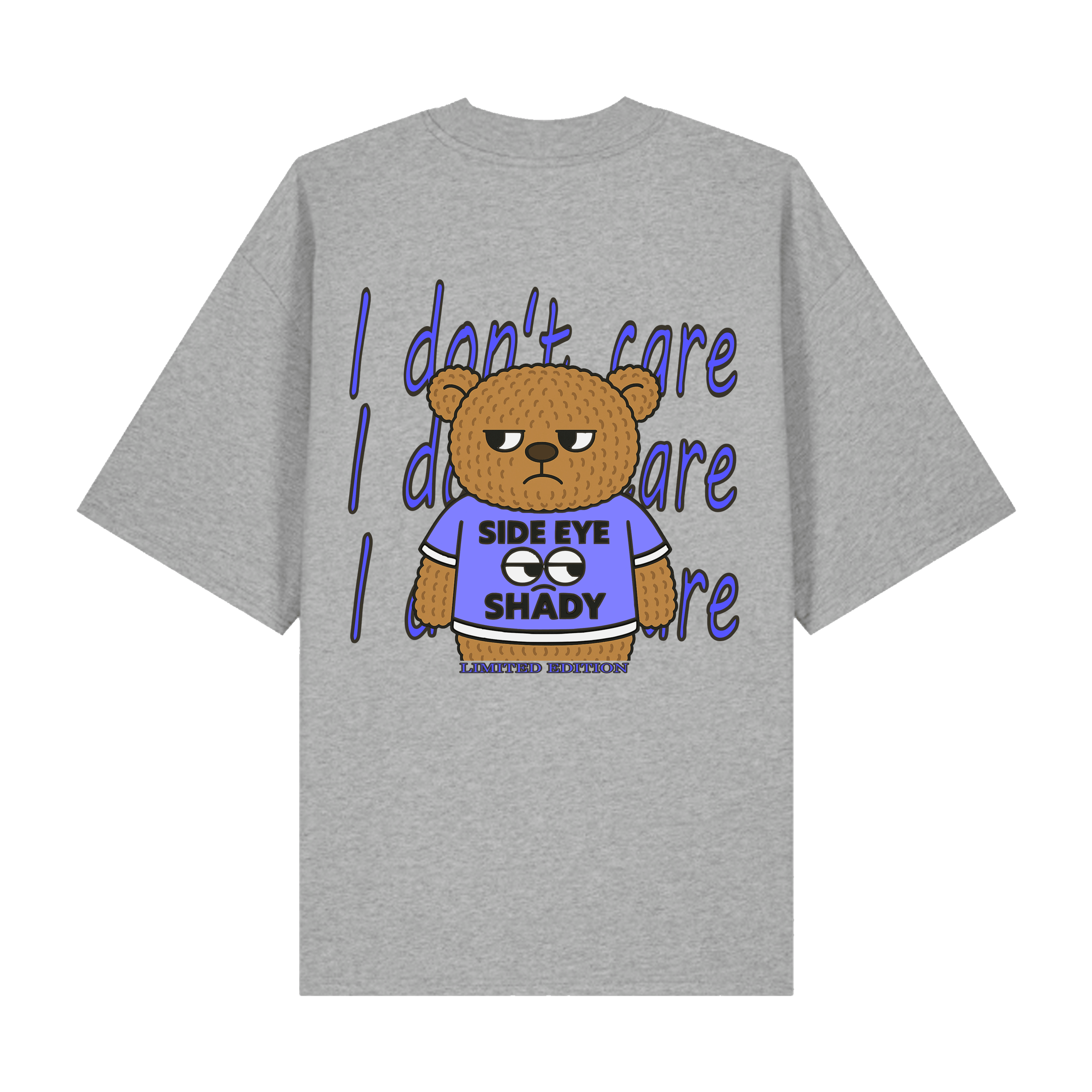 Heather Grey Printed T-shirt Back