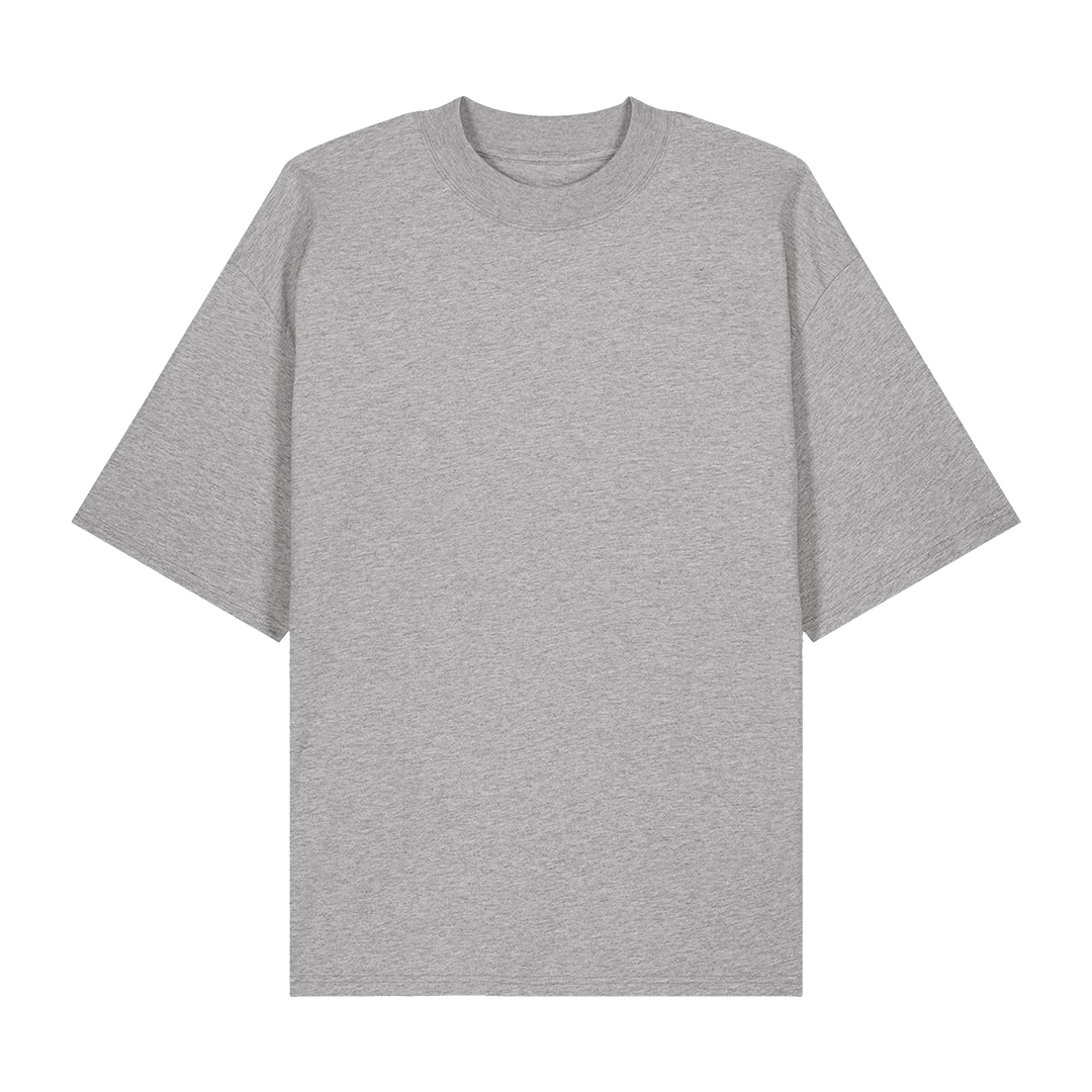 Heather Grey Printed T-shirt Front