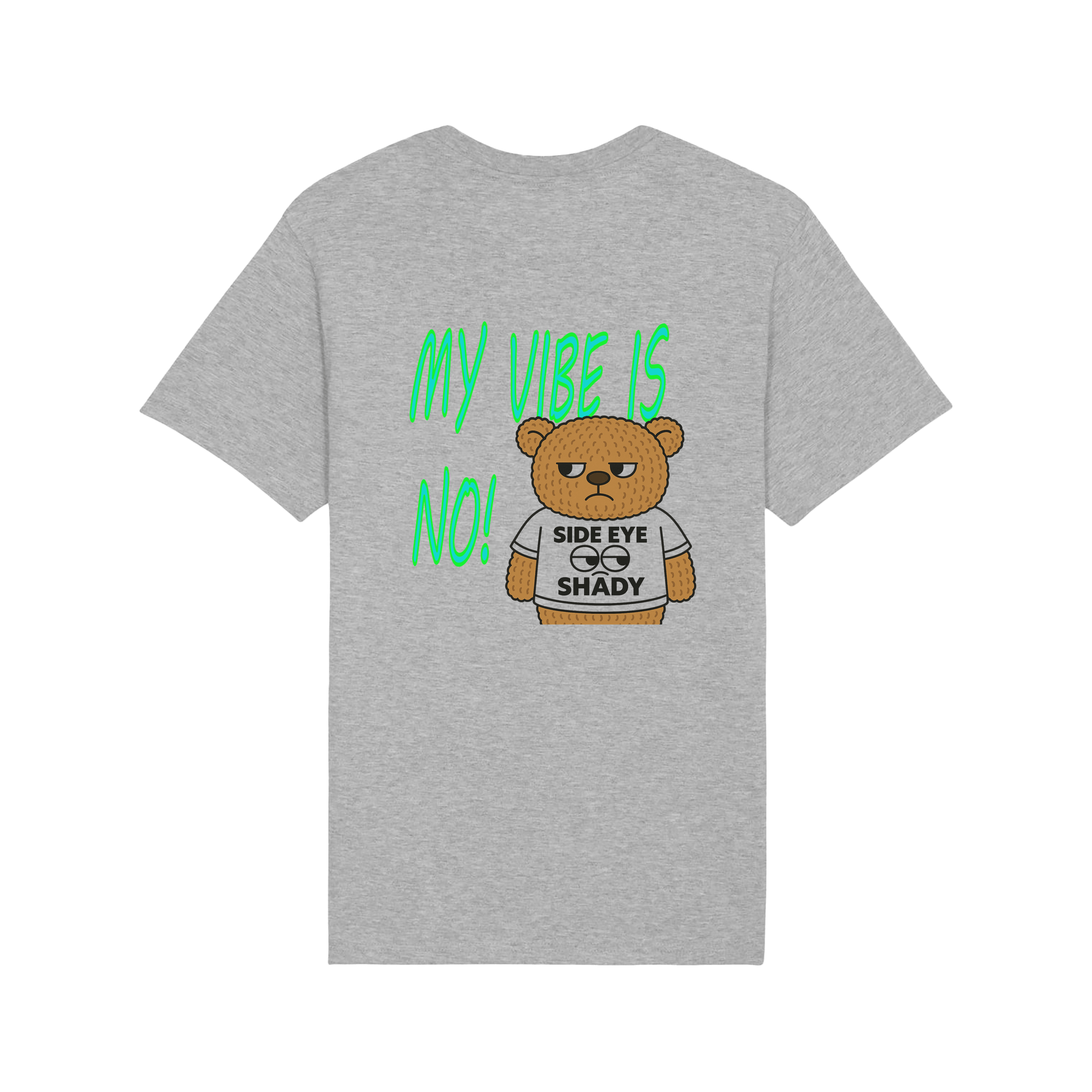 Heather Grey Printed T-shirt Back