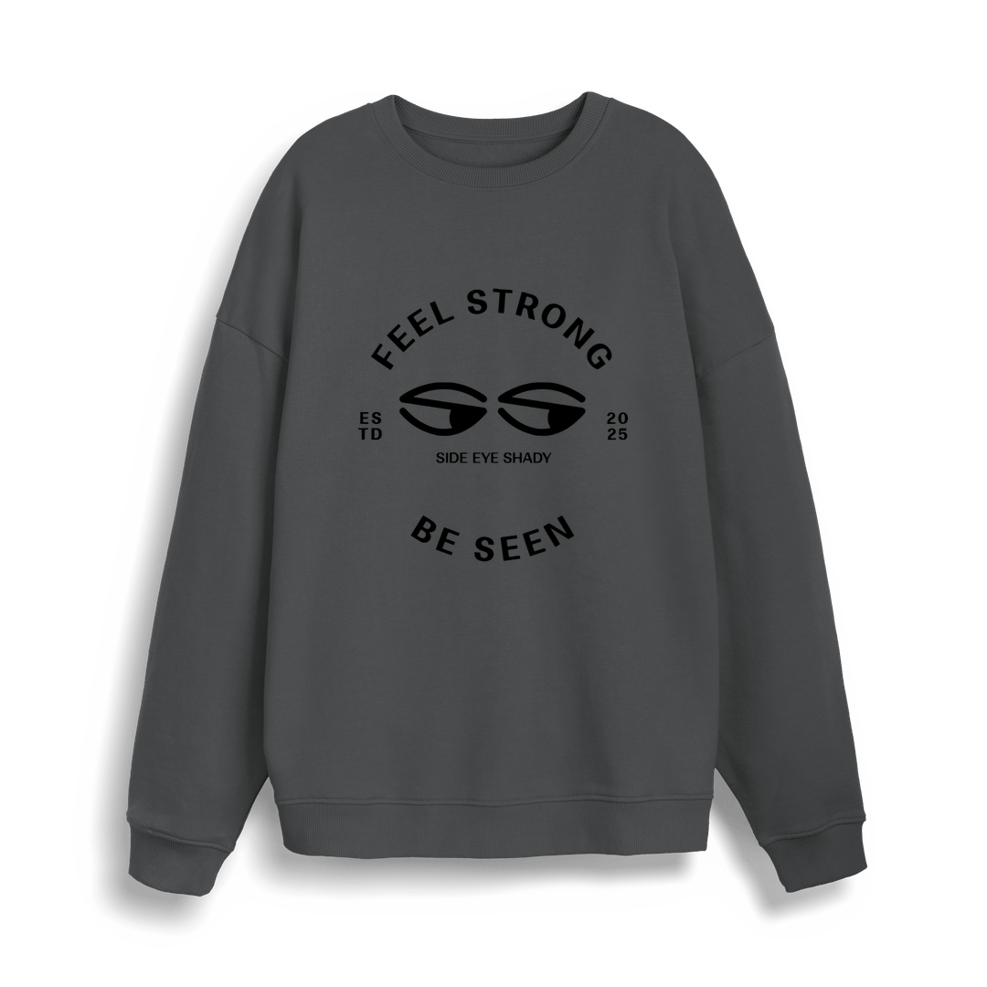 Anthracite Printed Sweater Front