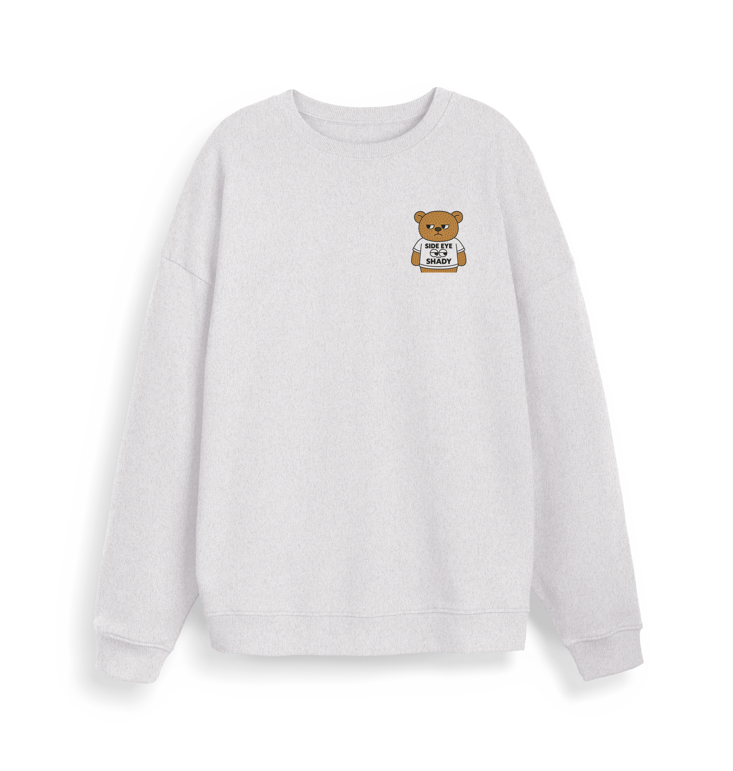 Cool Heather Grey Printed Sweater Front