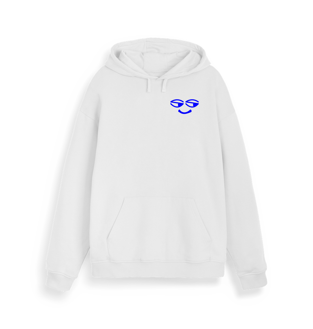 White Printed Sweater Front