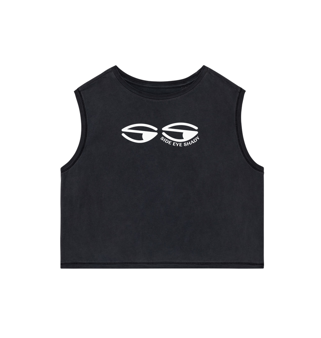 Washed Coal Grey Printed T-shirt