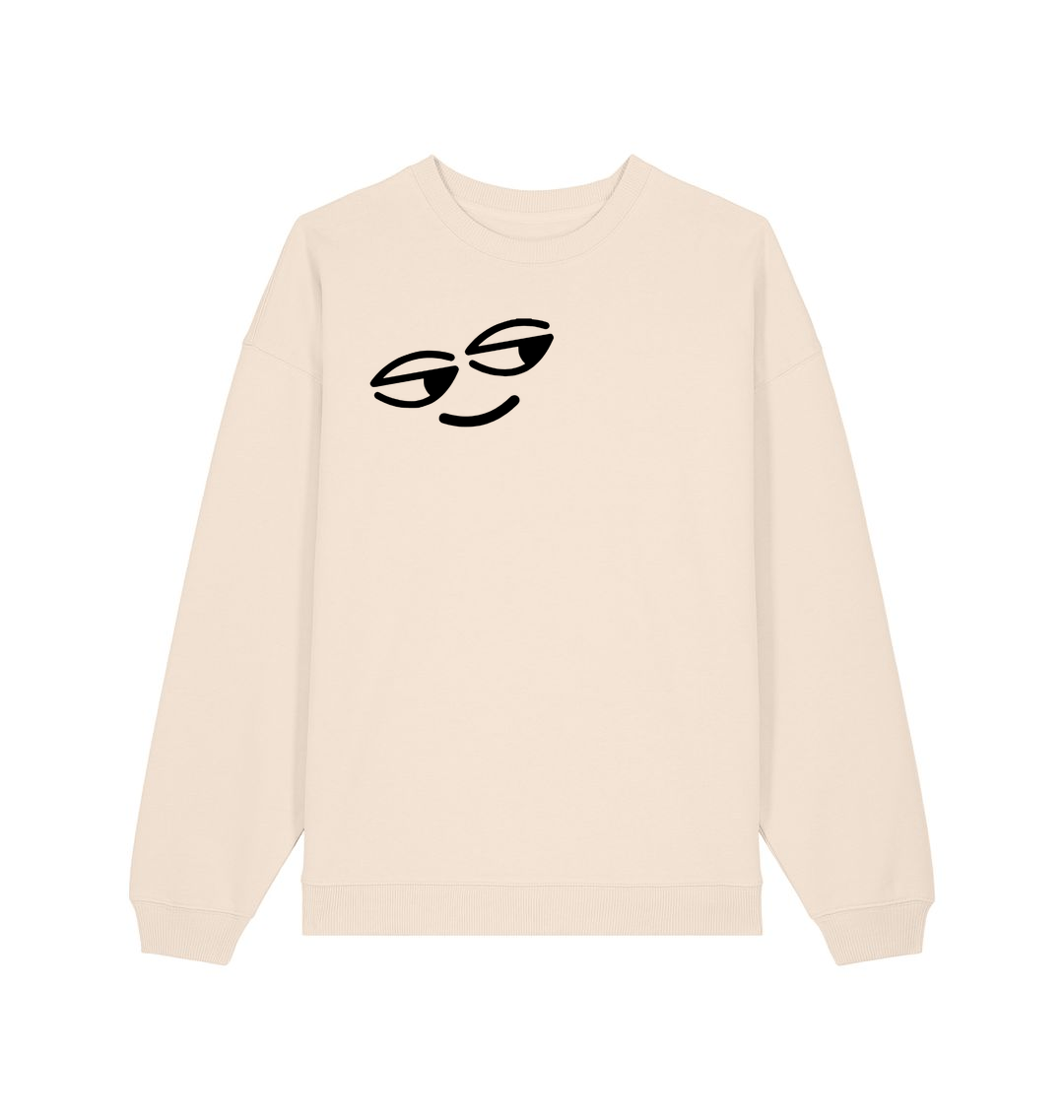 Cream Printed Sweater