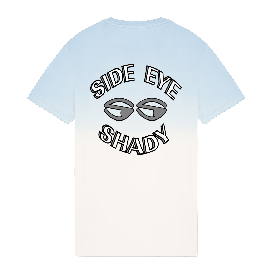 Dip Dye Aquamarine Printed T-shirt Back