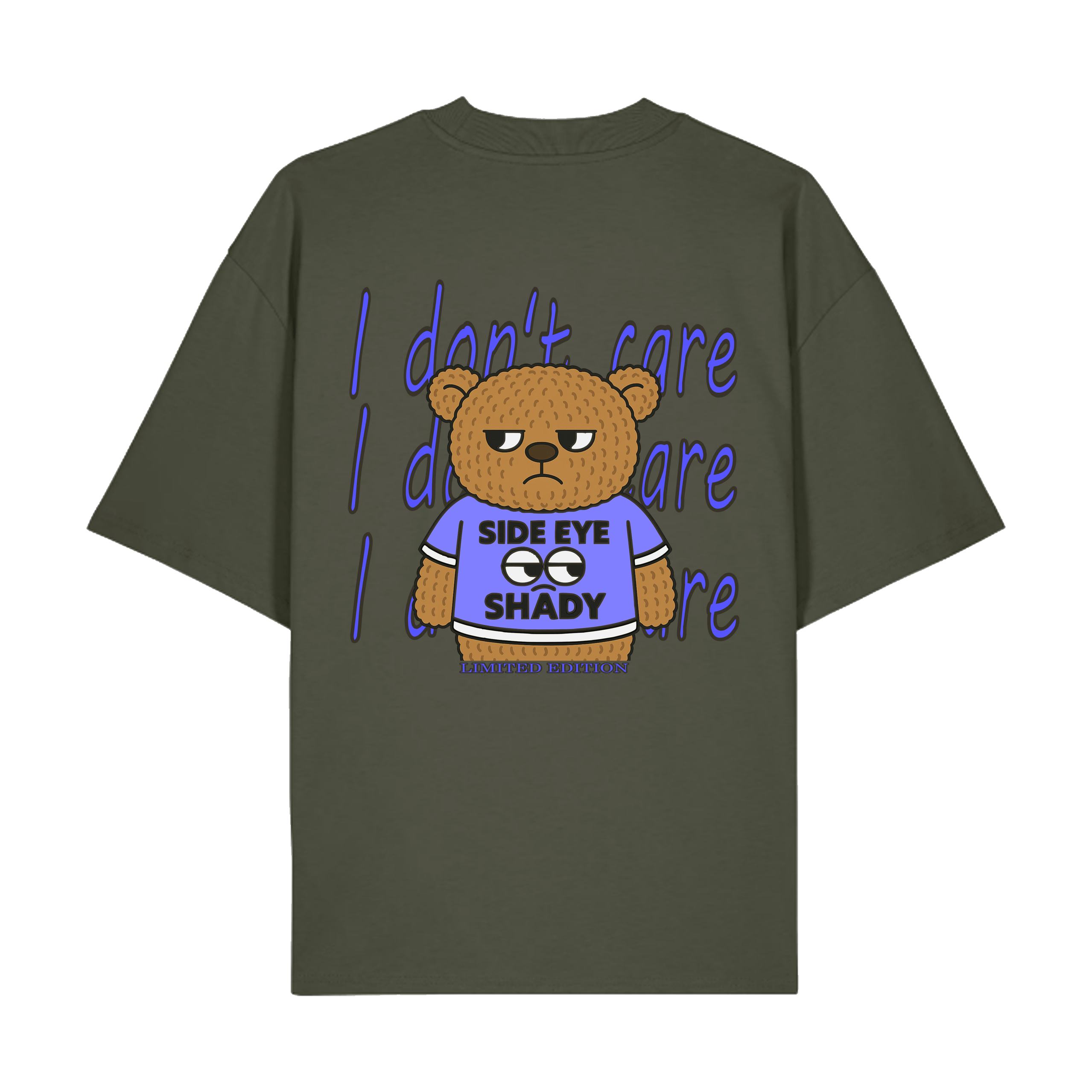 Khaki Printed T-shirt Back