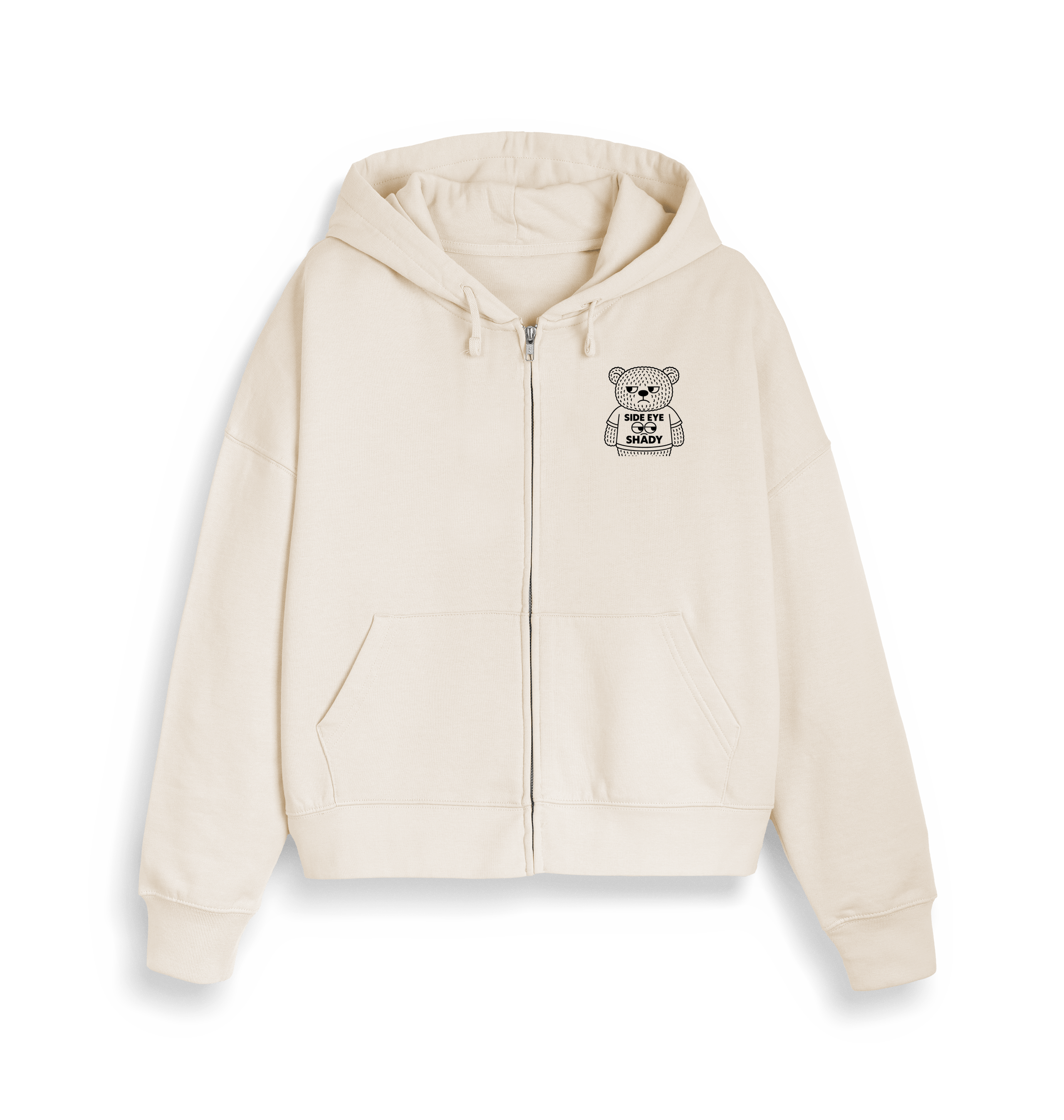 Natural Raw Printed Sweater Front