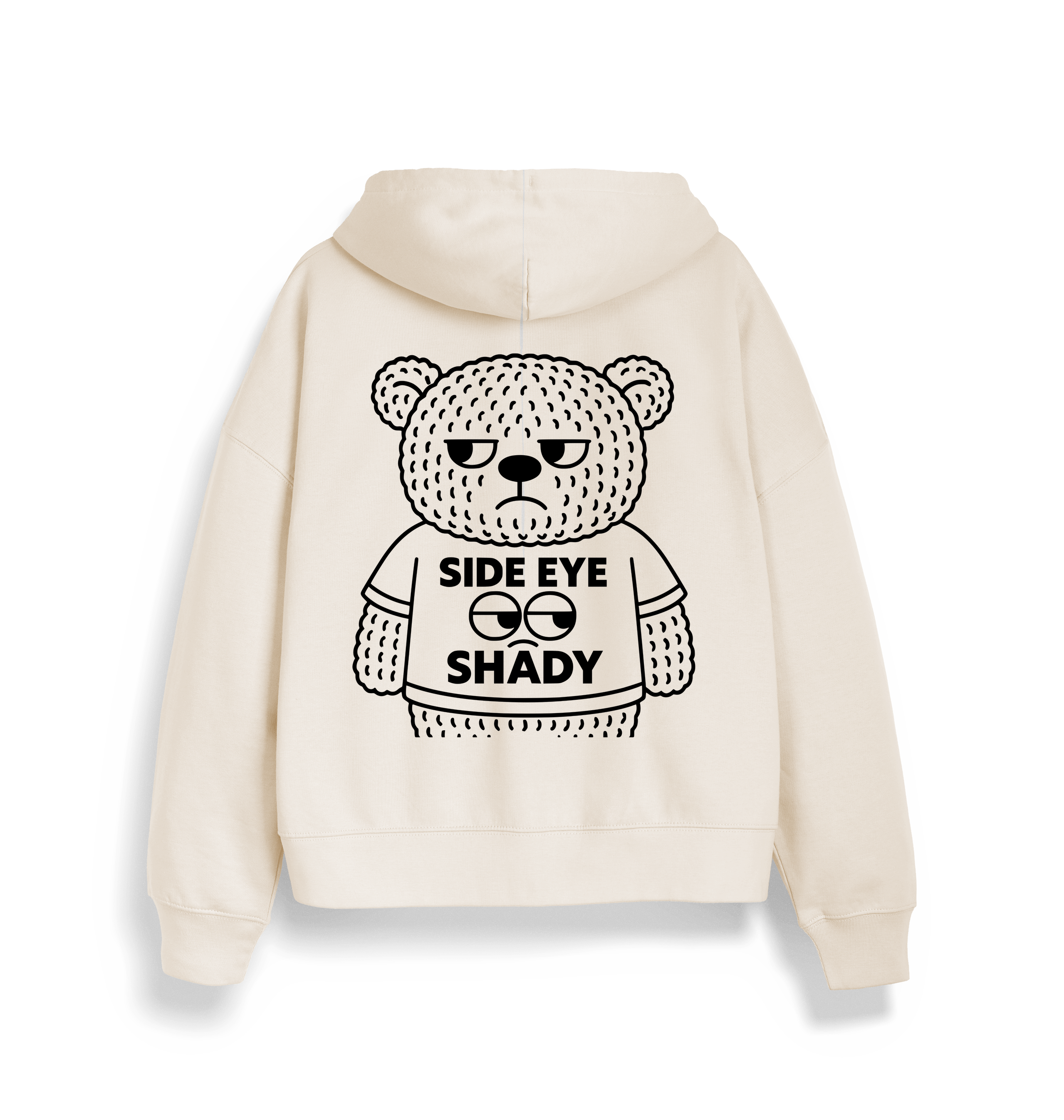 Natural Raw Printed Sweater Back