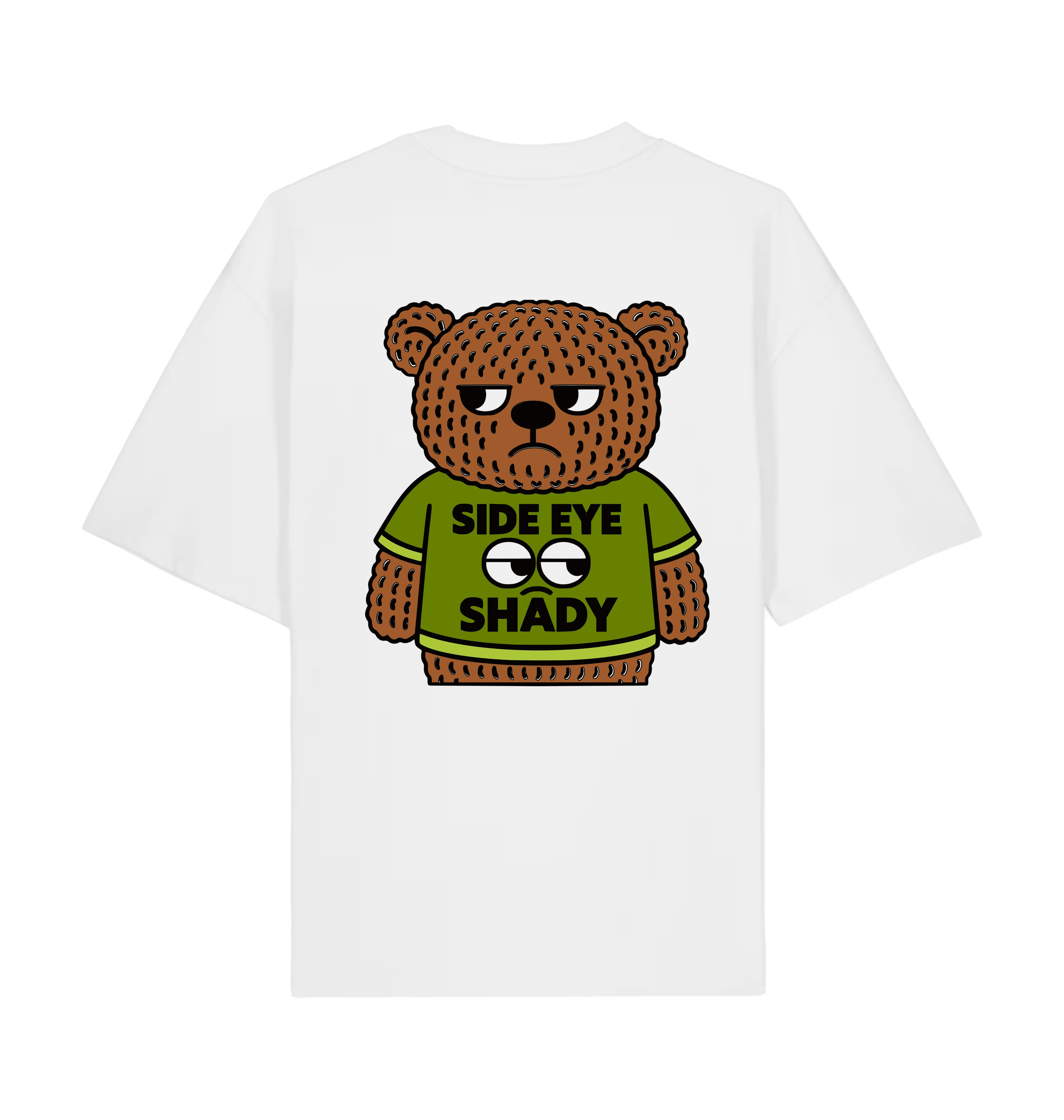 White Printed T-shirt Back