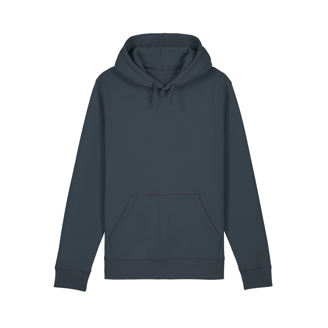 India Ink Grey Printed Hoody Front