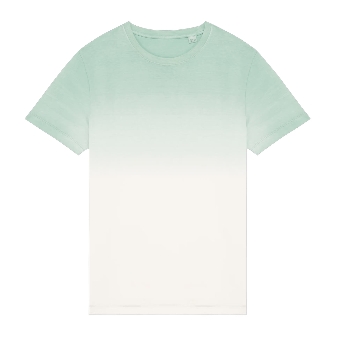 Dip Dye Jade Green Printed T-shirt Front