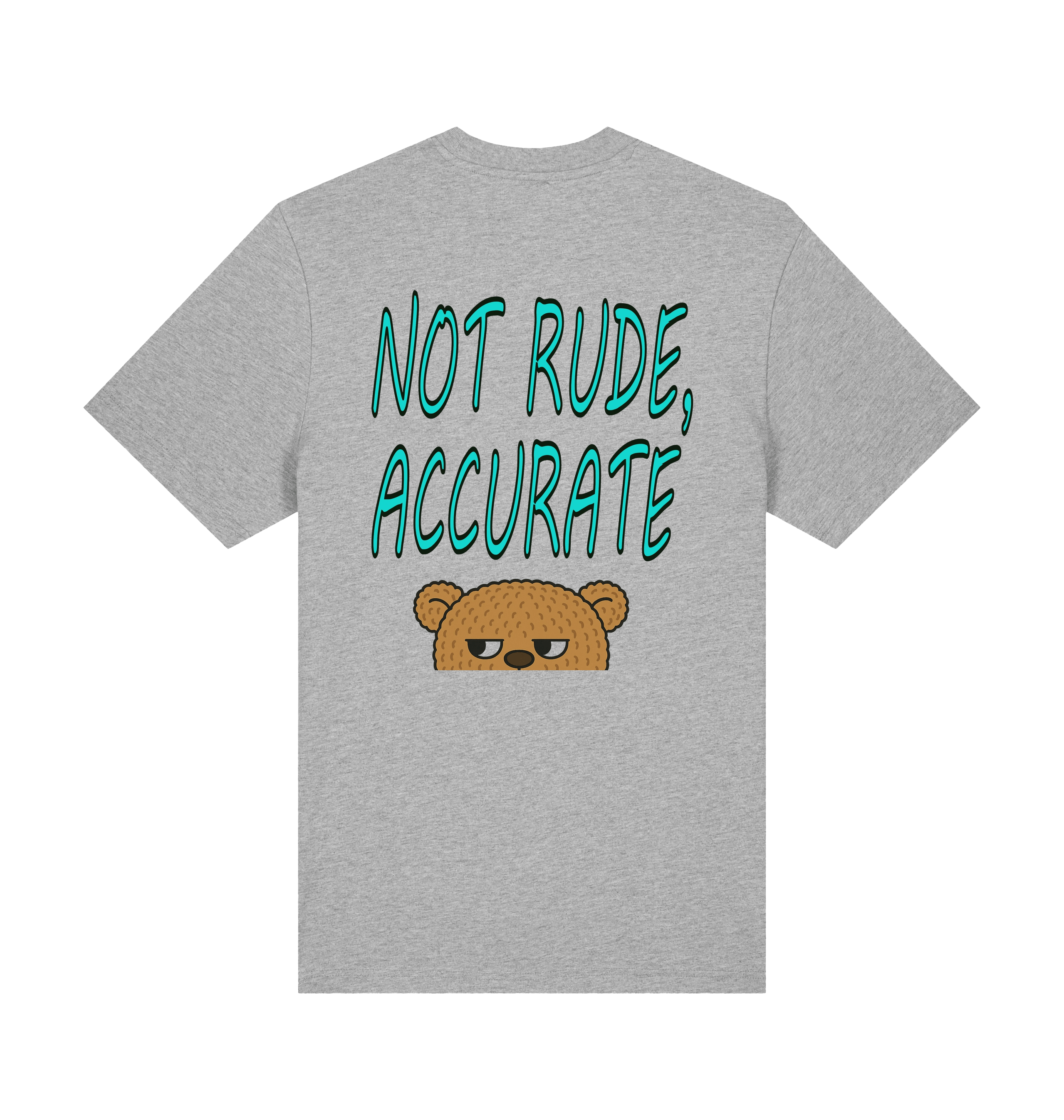 Heather Grey Printed T-shirt Back