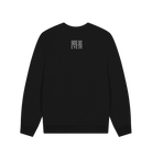 Black Printed Sweater Back