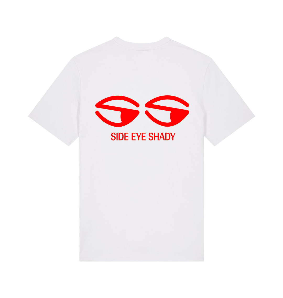 White Printed T-shirt Back