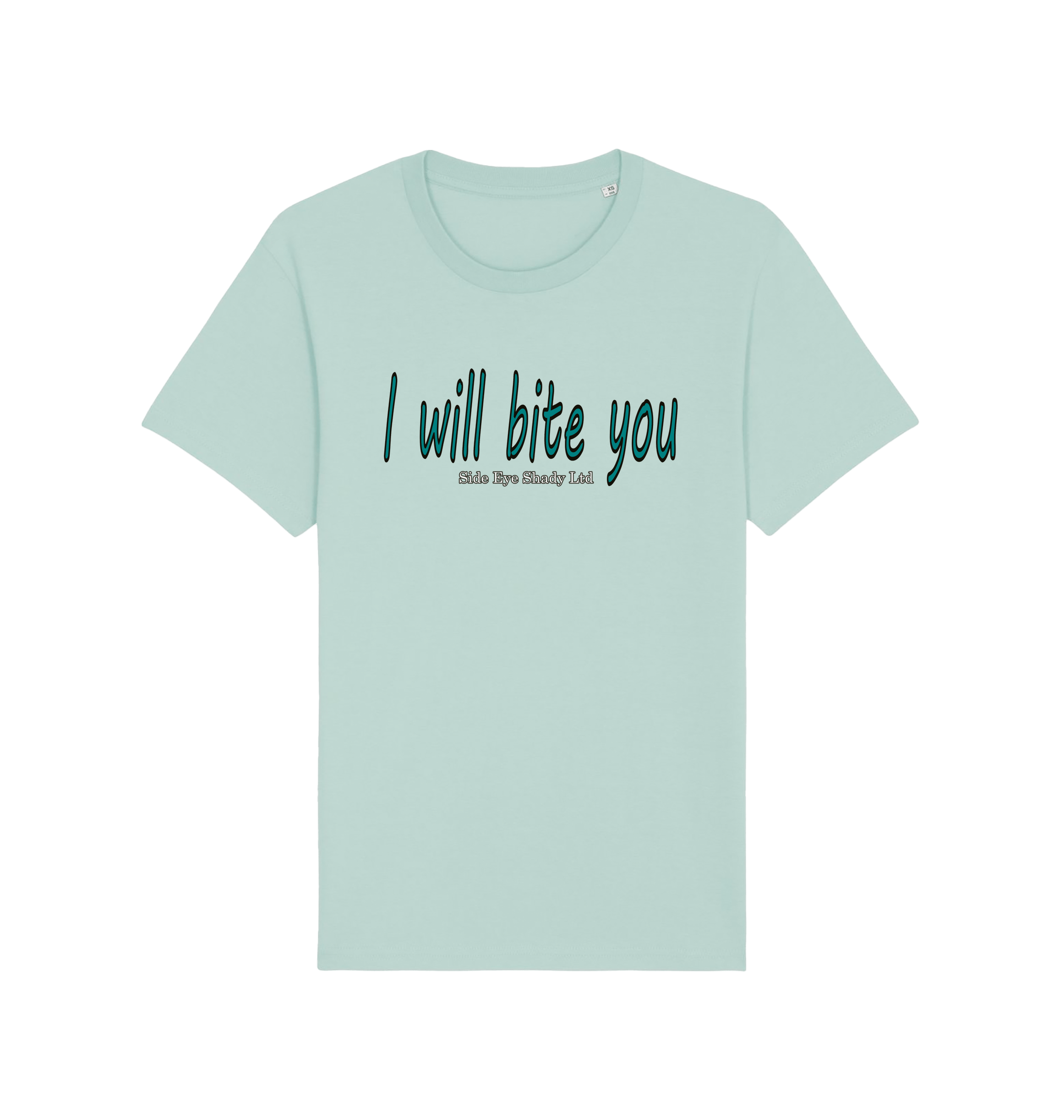 Caribbean Blue Printed T-shirt Front