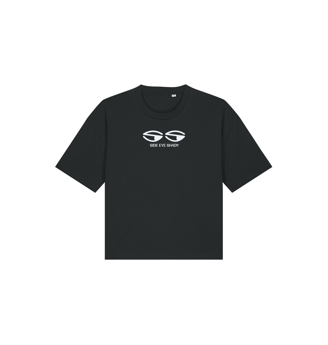 Black Printed T-shirt Front