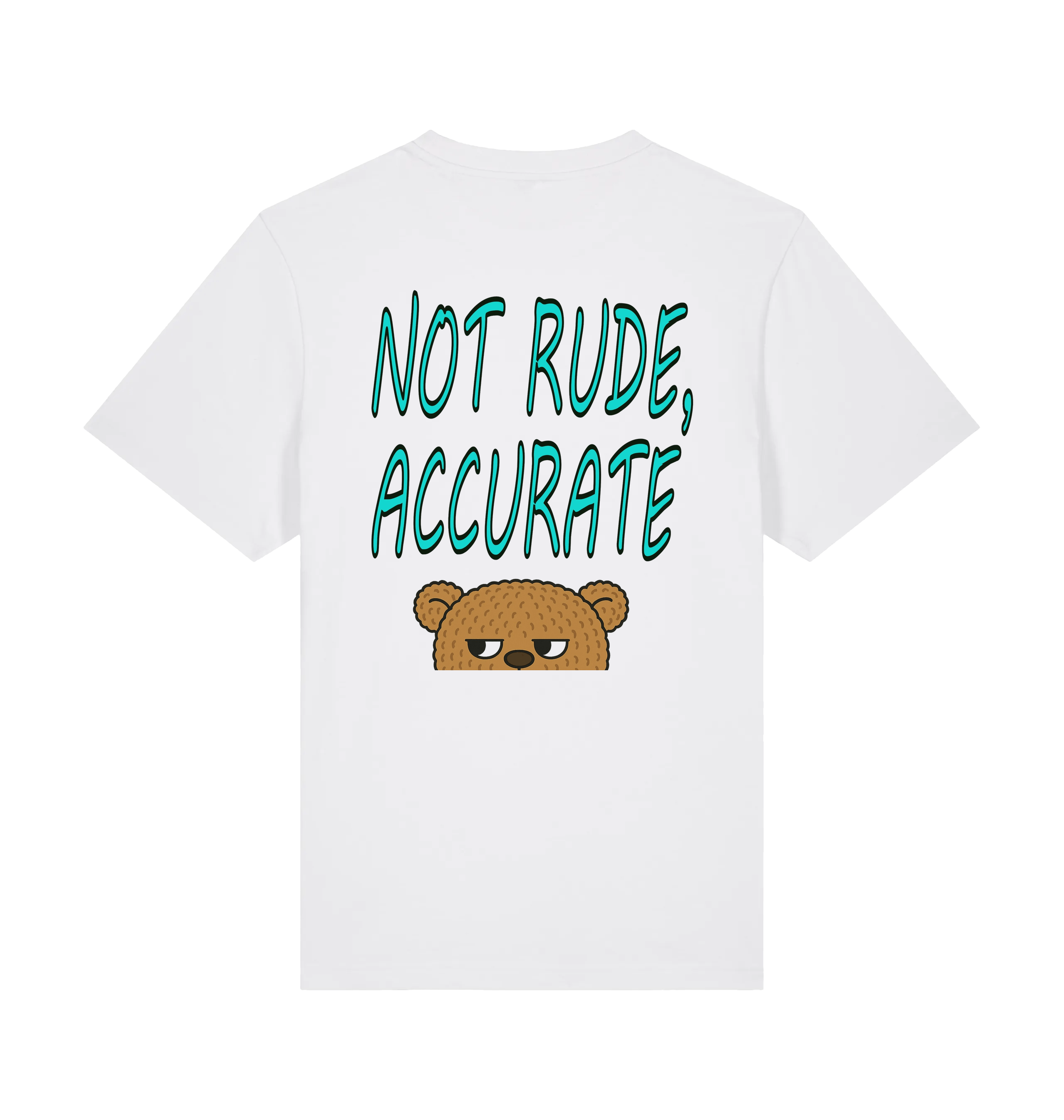 White Printed T-shirt Back