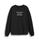 Black Printed Sweater Front