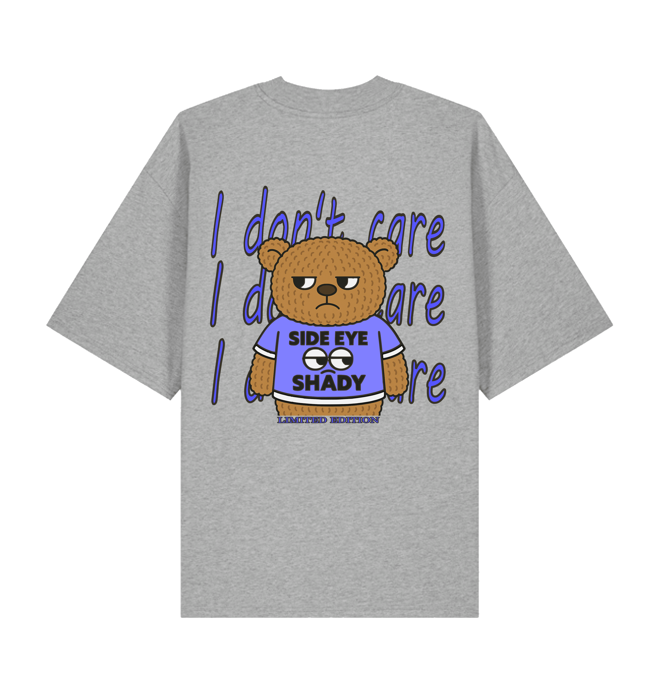 Heather Grey Printed T-shirt Back