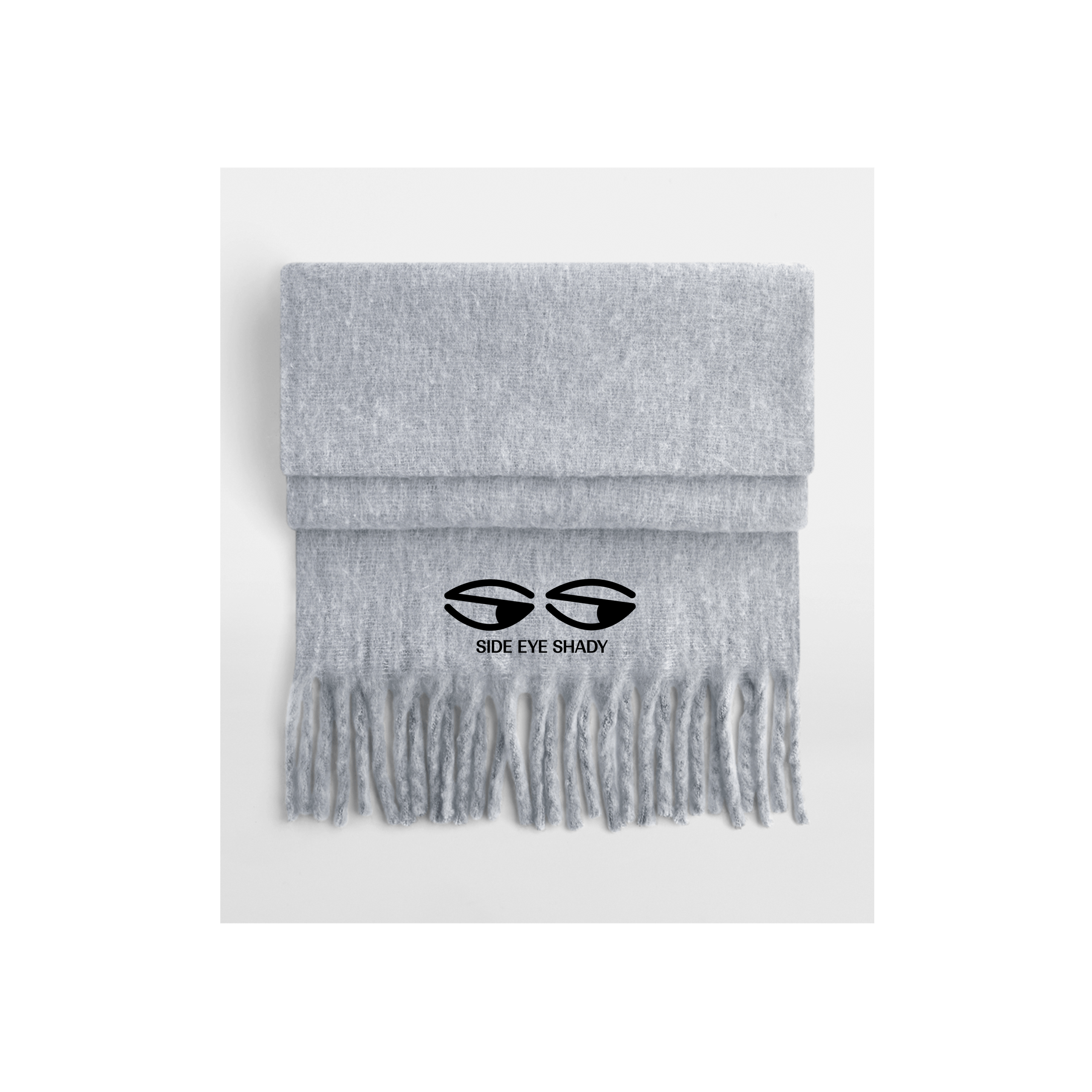 Heather Grey Scarves Front