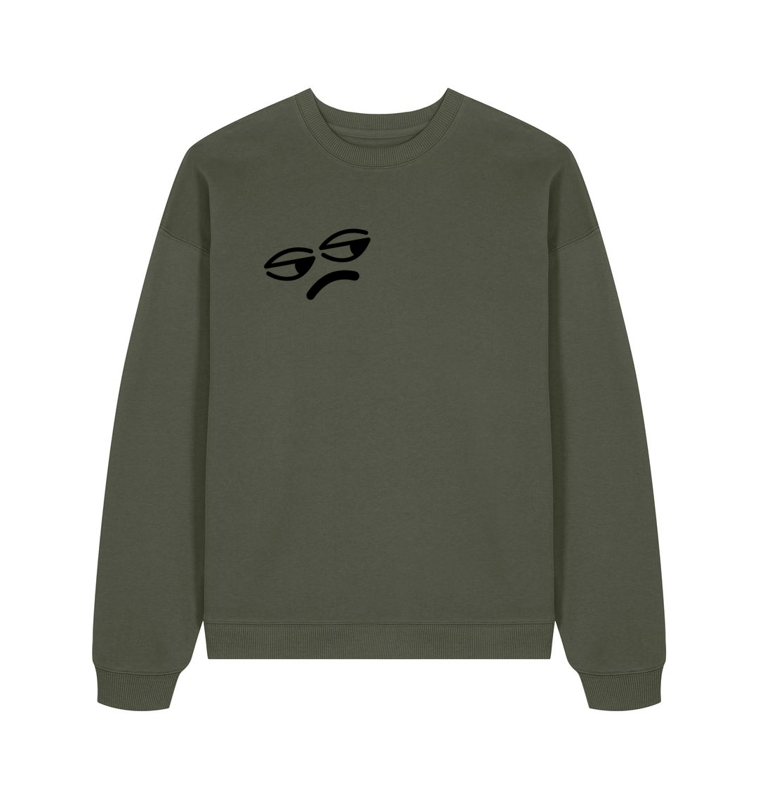 Khaki Printed Sweater