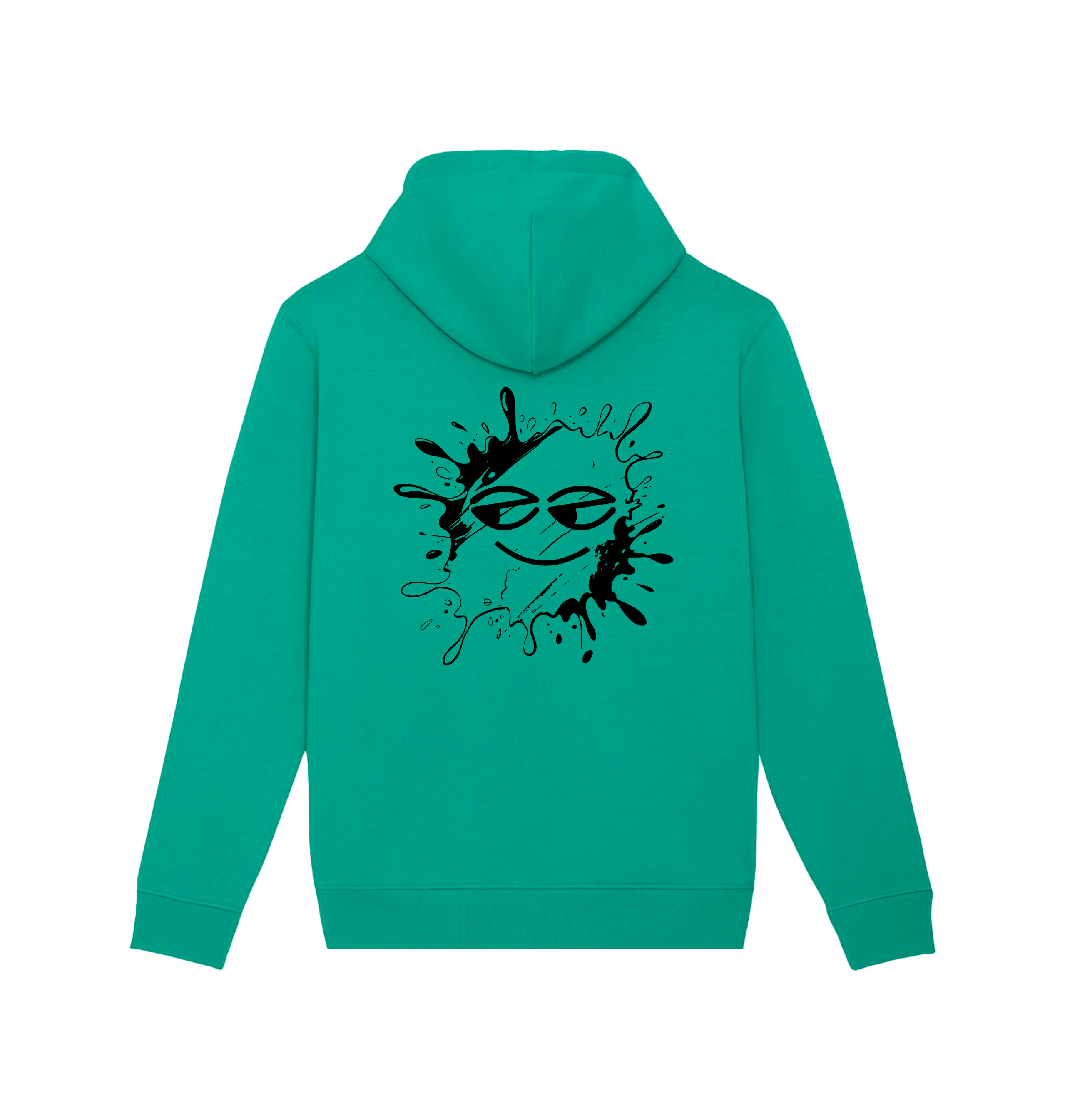 Go Green Printed Sweater Back