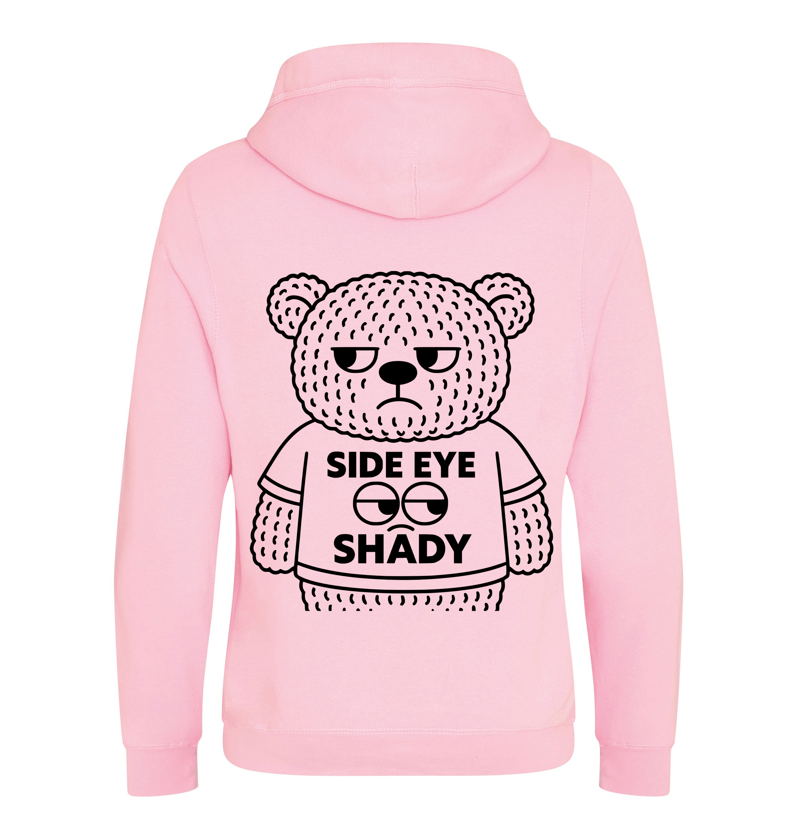 Baby Pink Printed Hoody Back