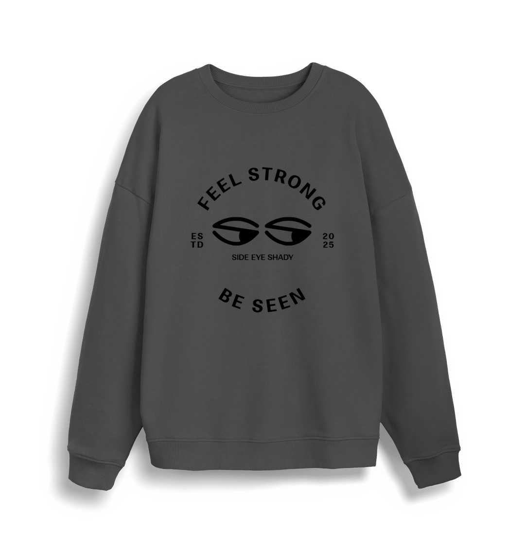 Anthracite Printed Sweater Front