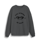 Anthracite Printed Sweater Front