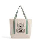 Natural/Sage Green Heat Transfer Bag Front