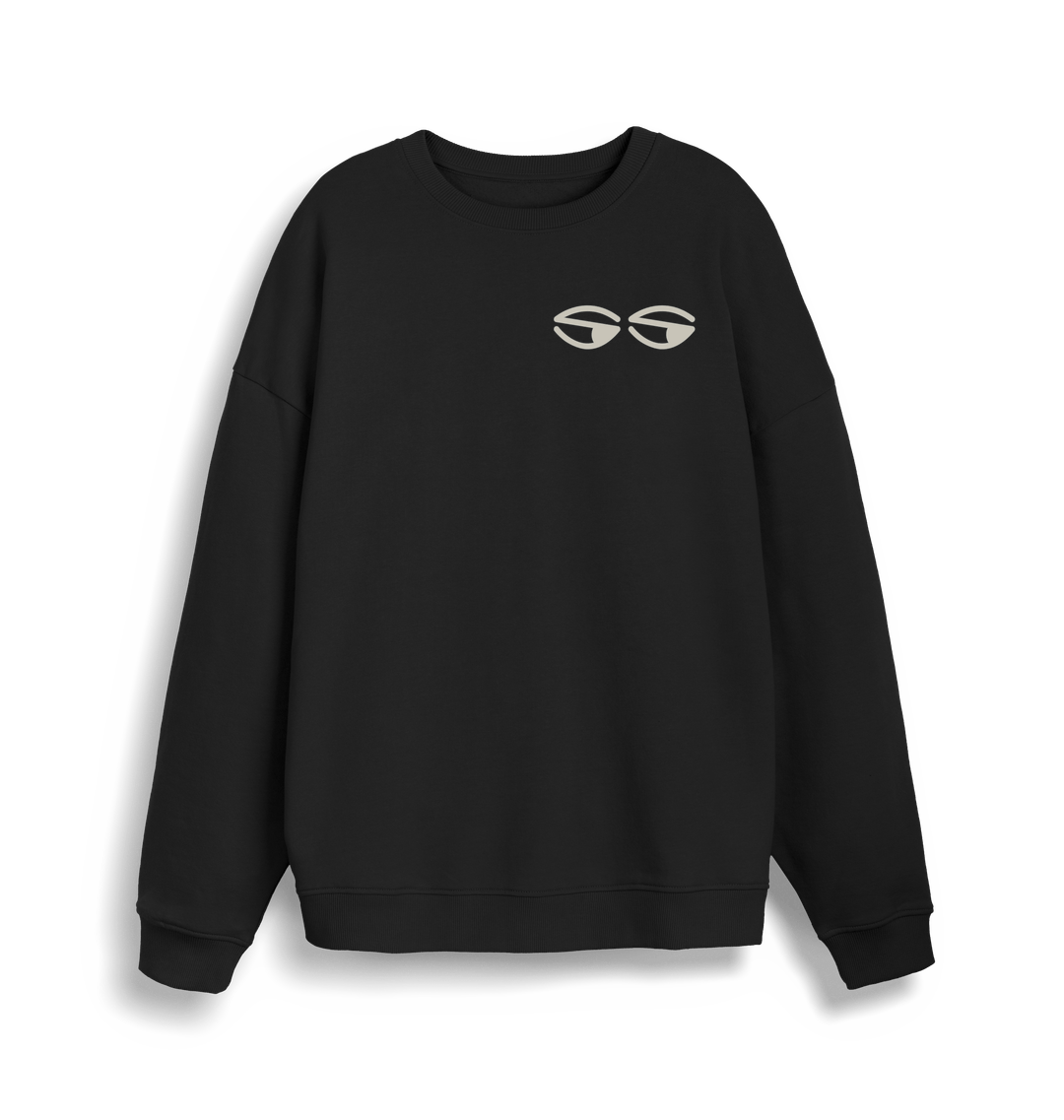 Black Printed Sweater