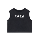 Washed Coal Grey Printed T-shirt