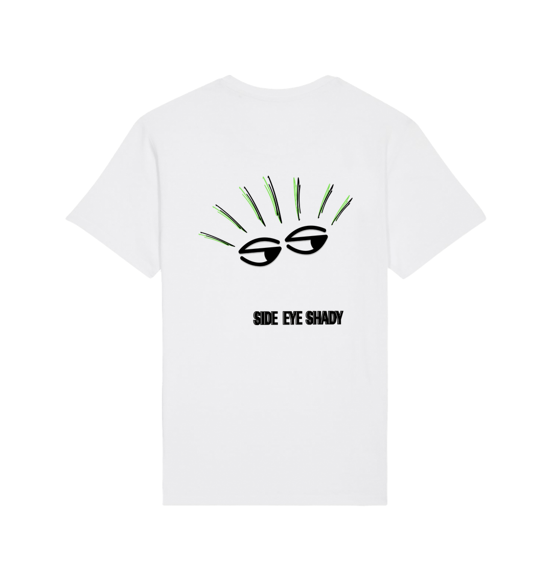 White Printed T-shirt Back