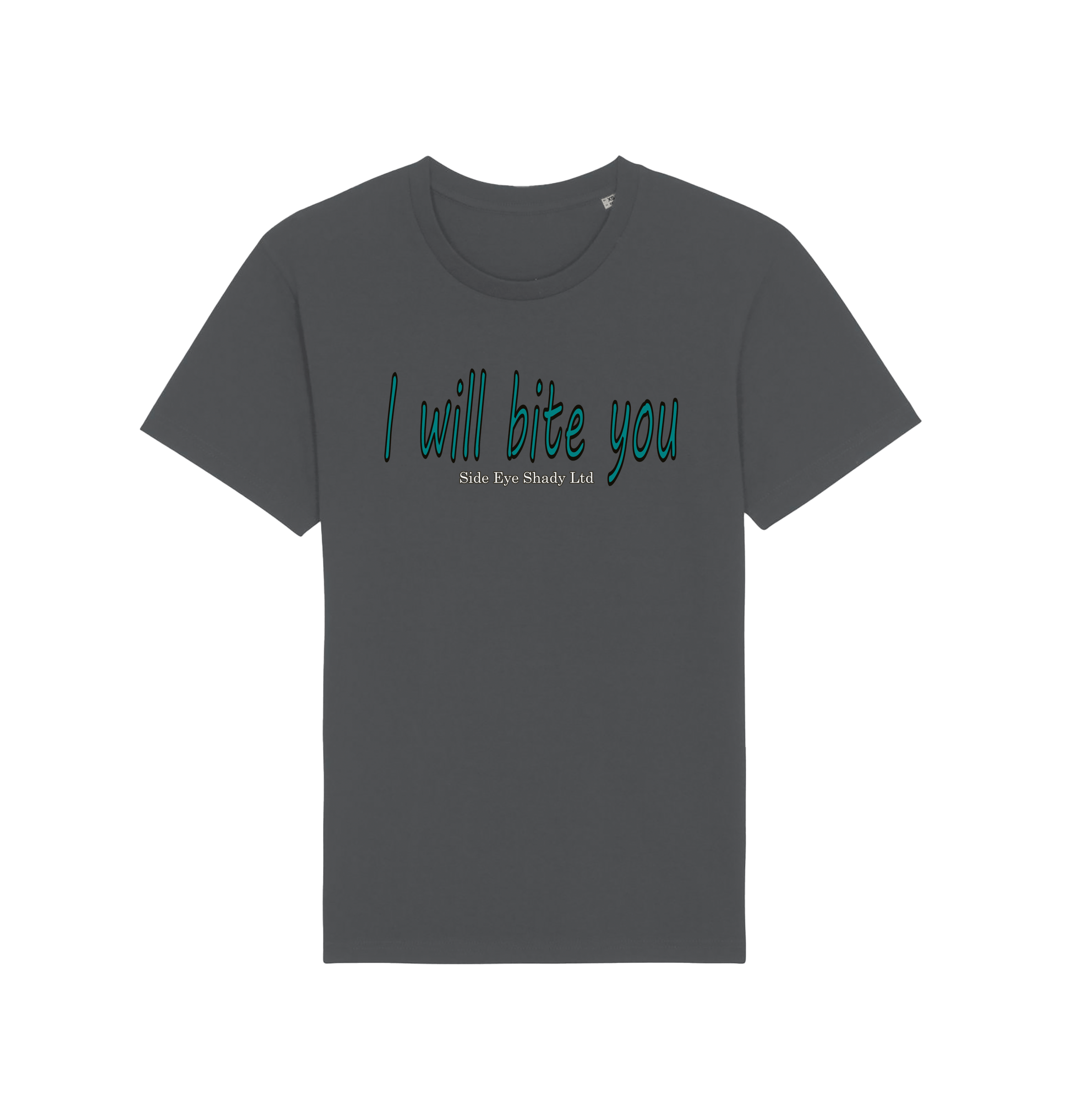 Anthracite Printed T-shirt Front