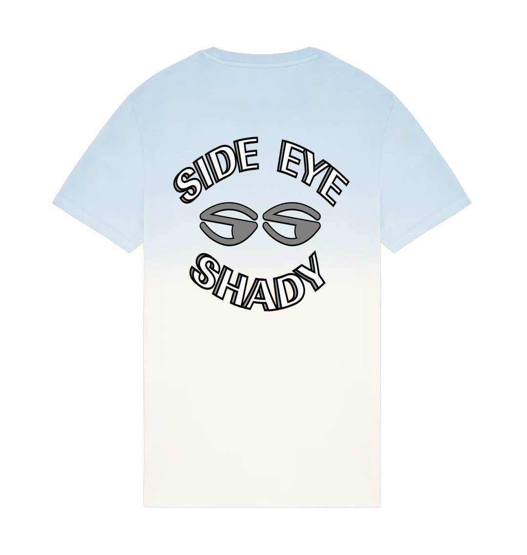 Dip Dye Aquamarine Printed T-shirt Back