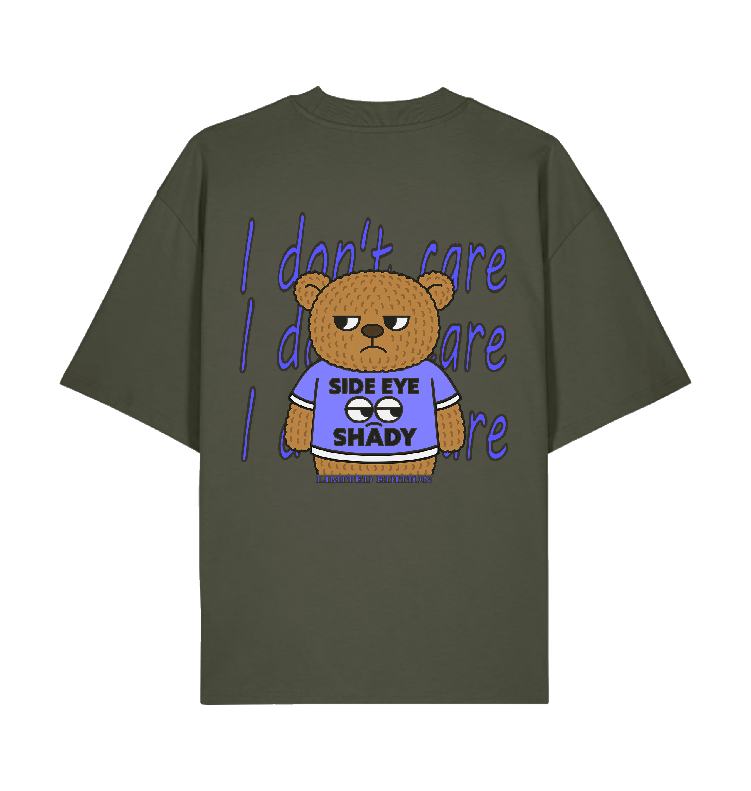 Khaki Printed T-shirt Back