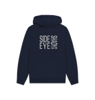 Navy Printed Hoody Front