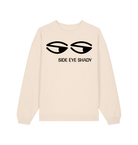 Cream Printed Sweater Front