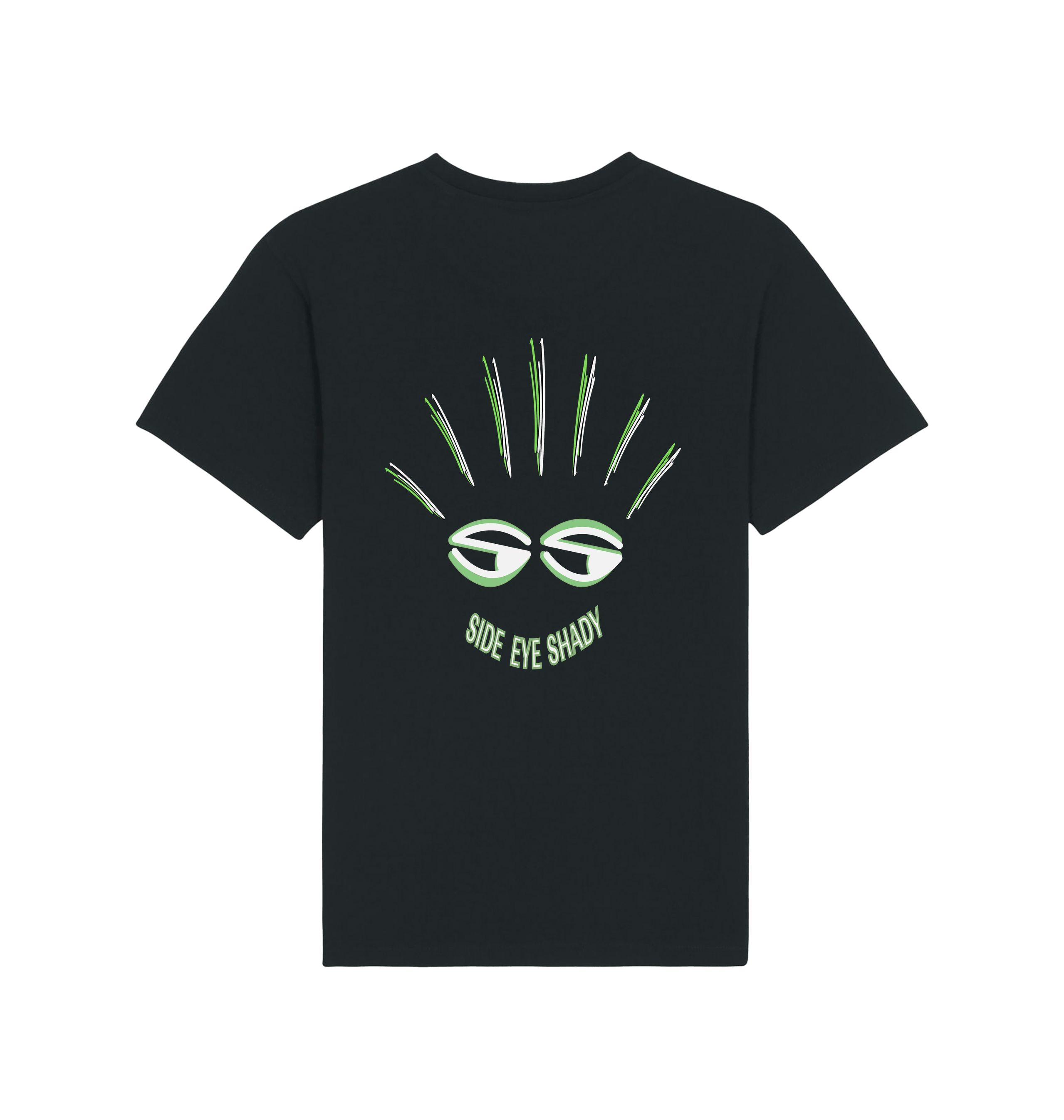 Black Printed T-shirt Back