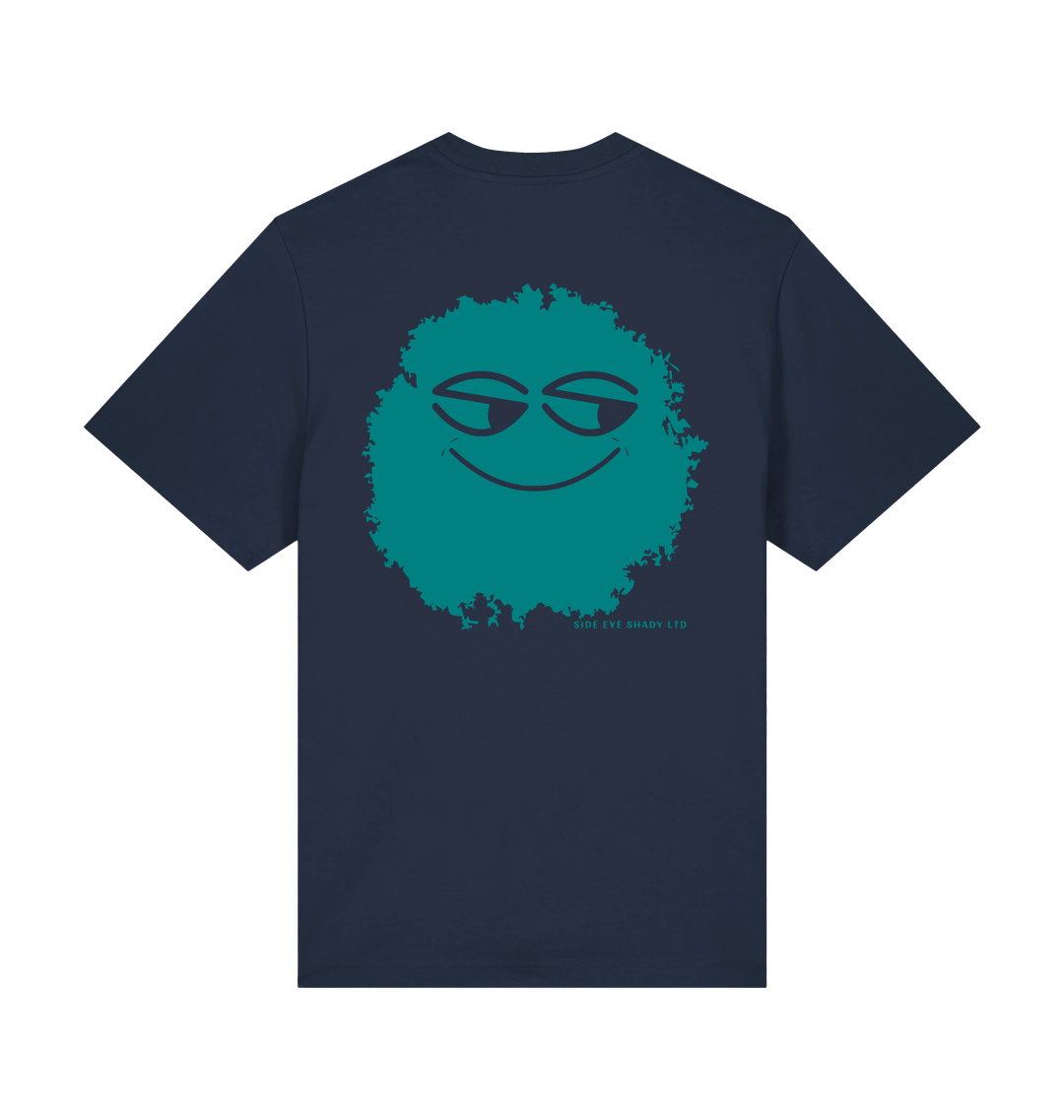 French Navy Printed T-shirt Back