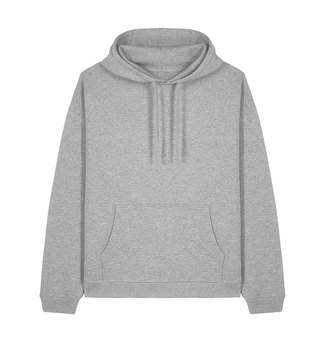 Heather Grey Printed Hoody Front